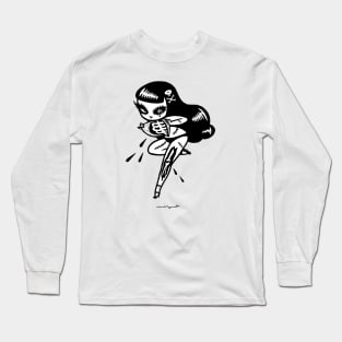 Undead Girl White Long Sleeve T-Shirt